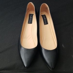 Black dress flats